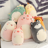 ZOLAA Kawaii Squish Buddy Ultra-Soft Animal Plush Cushion Pillow