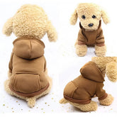 ZOLAA Winter Dog Hoodies Sweatshirt Jacket for Small and Medium Dog
