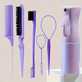 ZOLAA Hairdressing Spray Bottle with Hair Brush Set