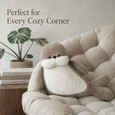 ZOLAA Cute Sea Lion Stuffed Animal Toy Cozy Hugging Cushion