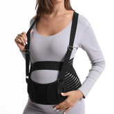 ZOLAA Adjustable Double Support Back Abdomen Brace Shoulder Strap