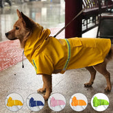 ZOLAA Windproof Rainproof Hooded Raincoat for Dog