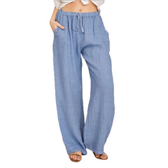 ZOLAA Urban Breeze Casual Loose Wide-Leg Straight Pants