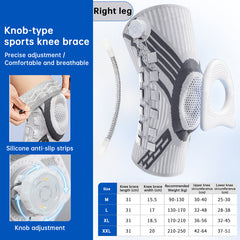 ZOLAA  Adjustable Knob Knee Brace with Spring Support