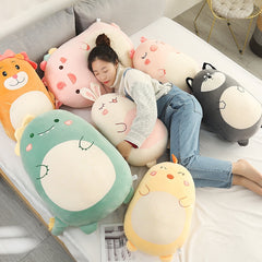 ZOLAA Kawaii Squish Buddy Ultra-Soft Animal Plush Cushion Pillow