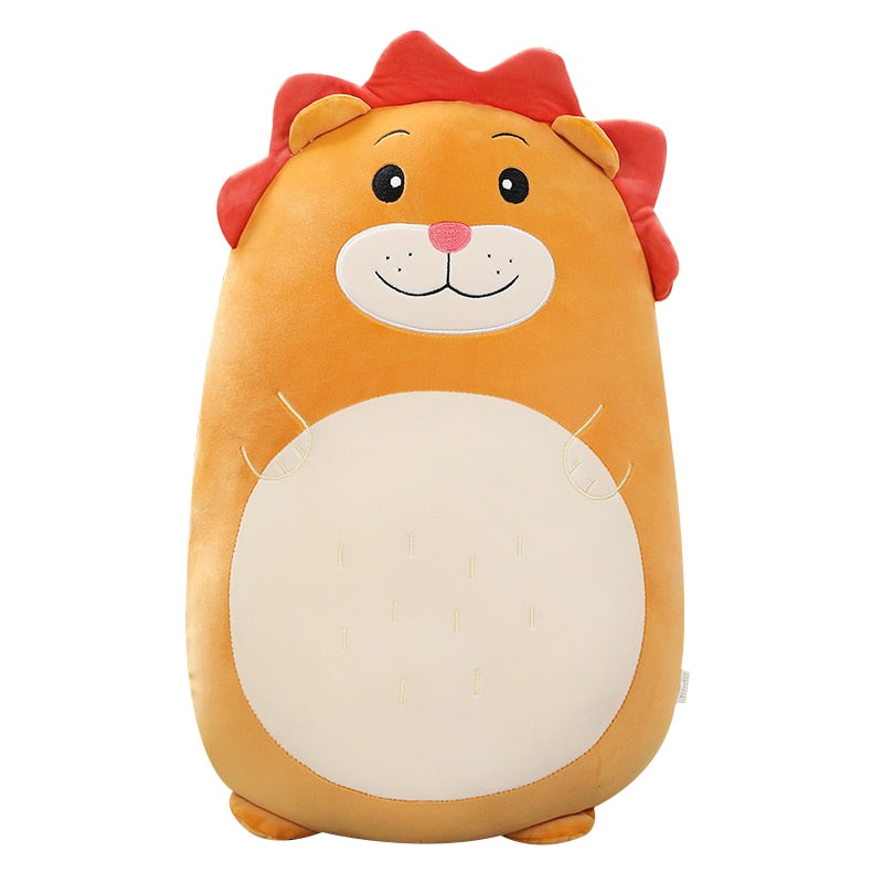 ZOLAA Kawaii Squish Buddy Ultra-Soft Animal Plush Cushion Pillow
