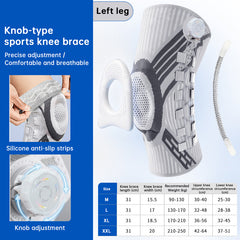 ZOLAA  Adjustable Knob Knee Brace with Spring Support