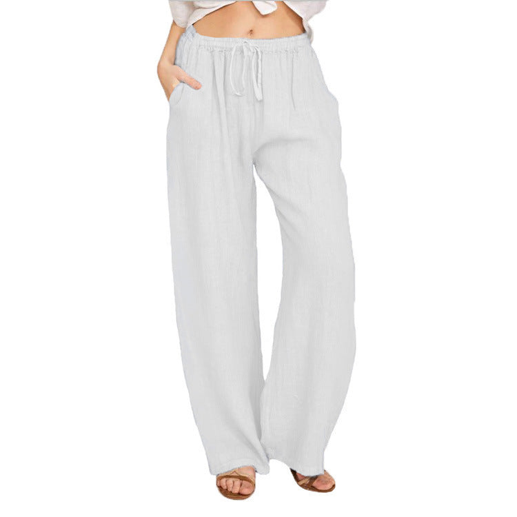 ZOLAA Urban Breeze Casual Loose Wide-Leg Straight Pants