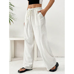ZOLAA Urban Breeze Casual Loose Wide-Leg Straight Pants