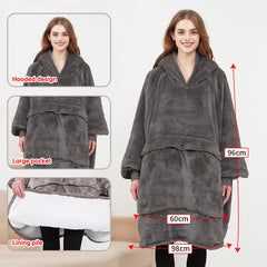 ZOLAA USB Carbon Fiber Heated Wearable Electric Blanket Hoodie