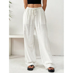 ZOLAA Urban Breeze Casual Loose Wide-Leg Straight Pants