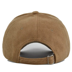 ZOLAA Solid Suede Retro Baseball Caps