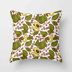ZOLAA Premium Anthropomorphic Avocado Velvet-Soft Cushion Cover