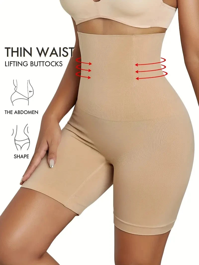 ZOLAA CHICFAN SculptLuxe High-Waist Tummy Control & Butt Lifting Shapewear Shorts