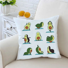 ZOLAA Funny Avocado Printed Pillowcase