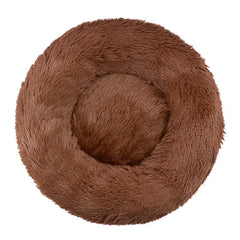 ZOLAA Round Shaped Super Soft Cat Bed Plush Dog House