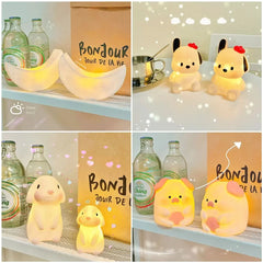 ZOLAA Battery Powered Moonlight Cartoon Animal Lamps