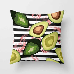 ZOLAA Premium Anthropomorphic Avocado Velvet-Soft Cushion Cover