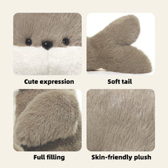 ZOLAA Cute Sea Lion Stuffed Animal Toy Cozy Hugging Cushion