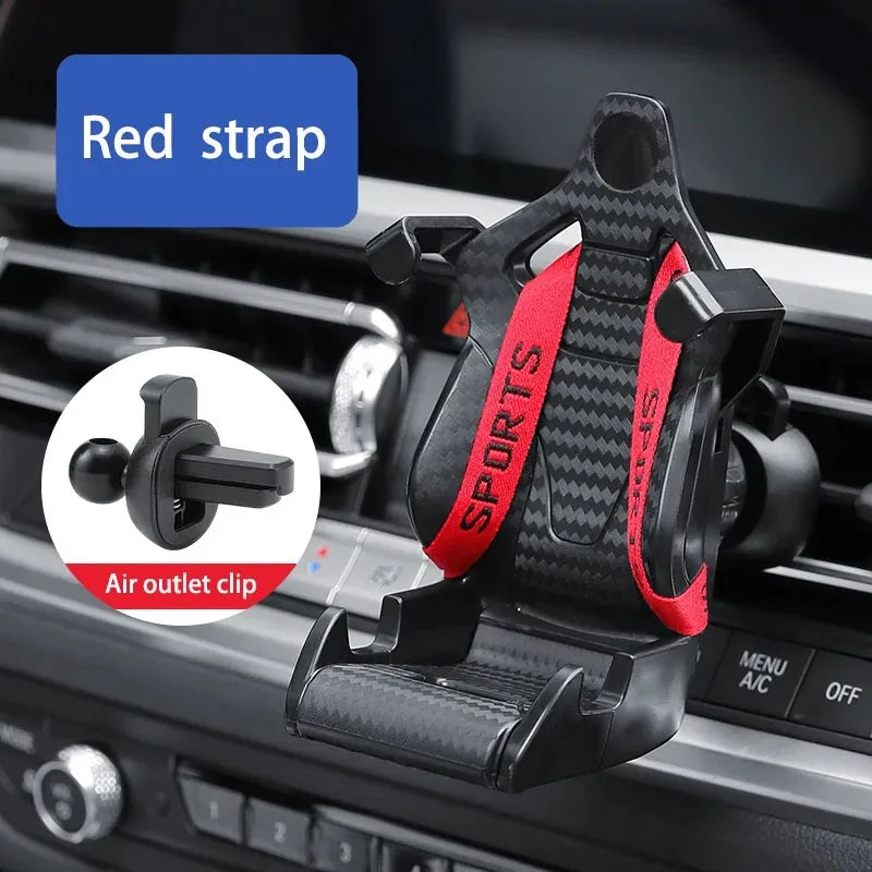 ZOLAA Racing seat Car Phone Holder Mount Stand