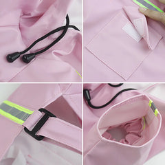 ZOLAA Windproof Rainproof Hooded Raincoat for Dog