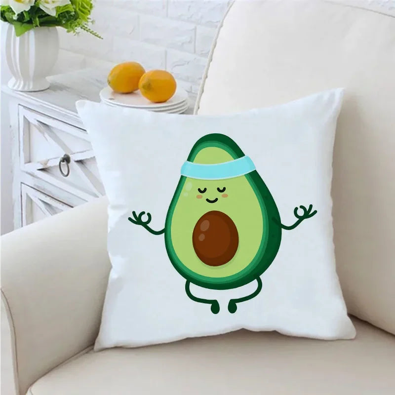 ZOLAA Funny Avocado Printed Pillowcase