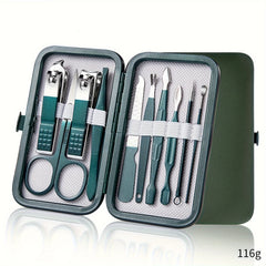 ZOLAA Stainless Steel Manicure & Pedicure Set Nail Clipper Set with Travel Case