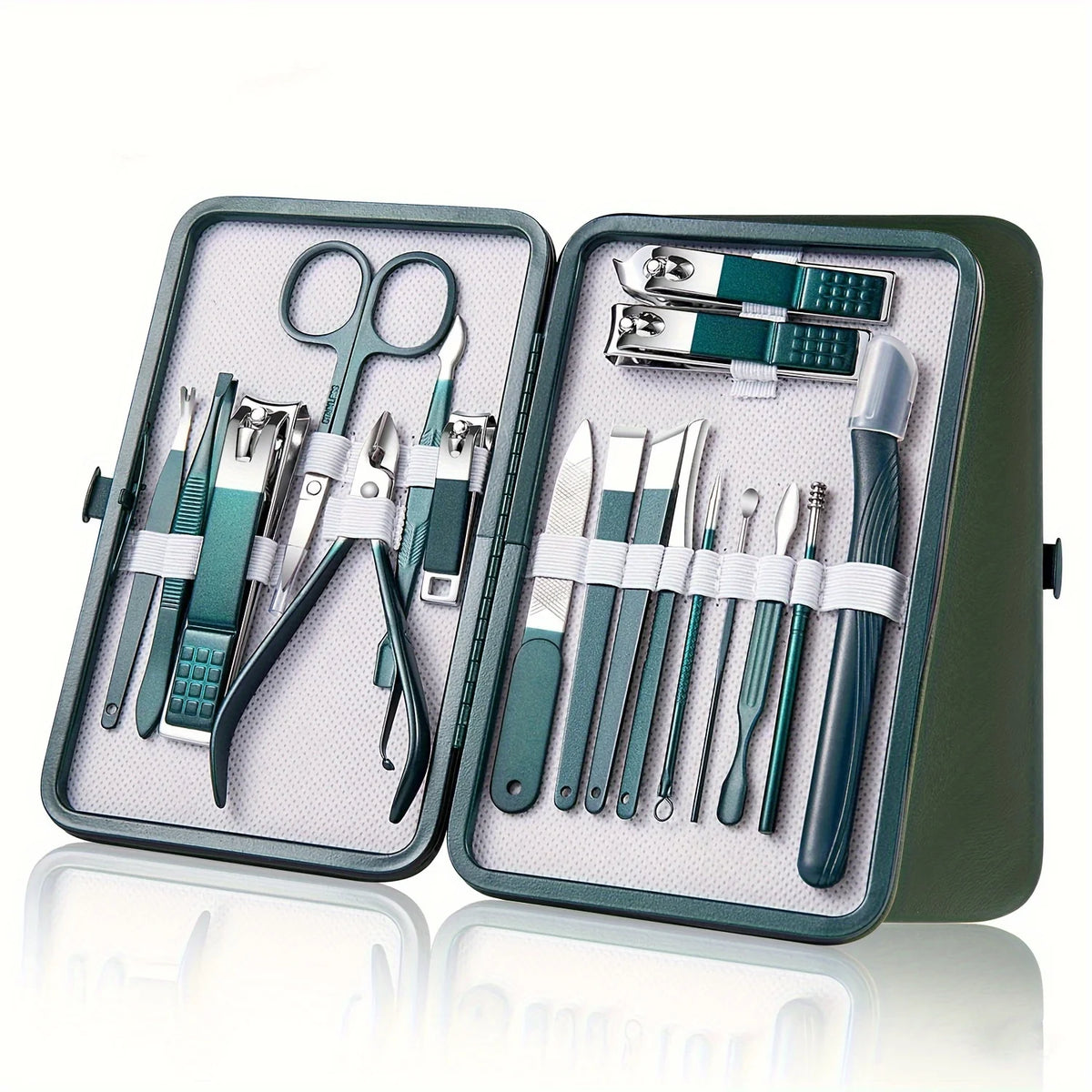 ZOLAA Stainless Steel Manicure & Pedicure Set Nail Clipper Set with Travel Case