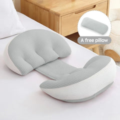 ZOLAA Auxiliary Pillow Cotton Waist Support Pillow for Pregnant Women
