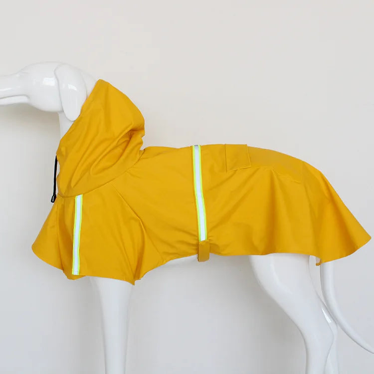 ZOLAA Windproof Rainproof Hooded Raincoat for Dog